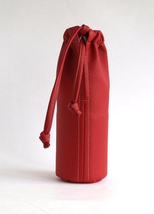 Червоний чохол для пензликів для макіяжу / червона сумочка3 фото