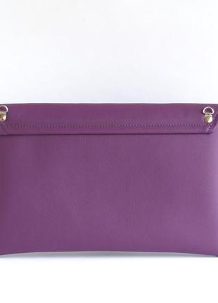 Фіолетовий клатч через плече / вечірня сумка4 фото