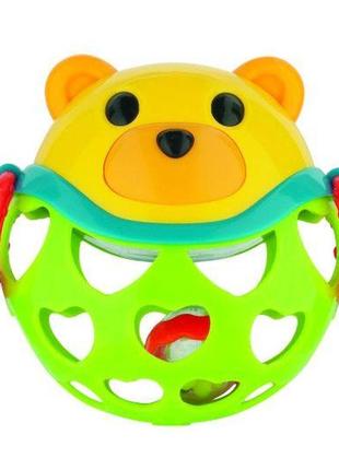 Іграшка з брязкальцем canpol babies зелений ведмедик (79 / 101_gre)1 фото