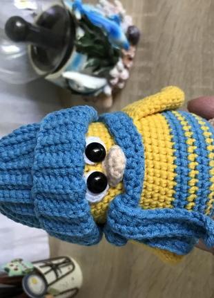Пингвин вязаная игрушка 6