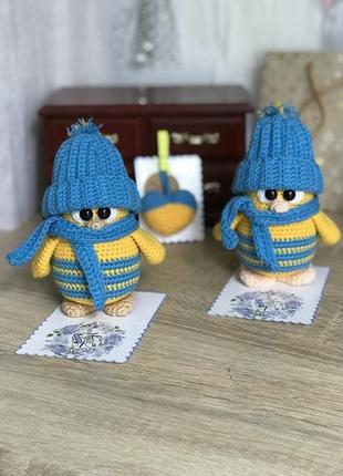 Пингвин вязаная игрушка 4