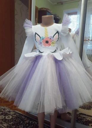 Единорожка  детское  платье  для девочки