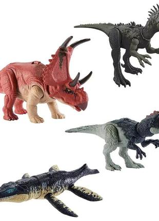 Фигурка динозавра mattel опасное рычание jurassic world мир юрского периода, в асс. hlp14