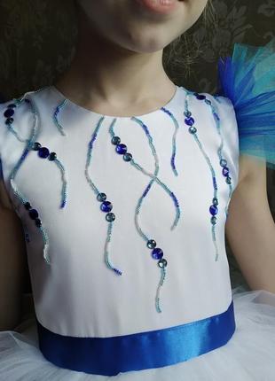 Платье морская царевна на 6-8 лет на выпускной4 фото