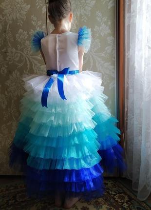 Платье морская царевна на 6-8 лет на выпускной3 фото