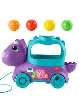 Игрушка-каталка fisher-price веселый трицератопс hnr534 фото