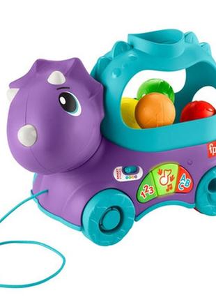 Игрушка-каталка fisher-price веселый трицератопс hnr531 фото