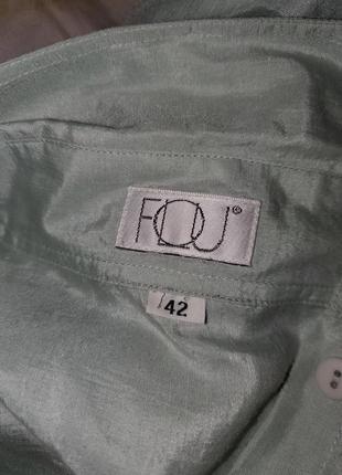 Шёлковая рубашка блуза оверсайз свободного кроя flou6 фото