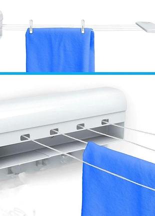 Настенная раздвижная автоматическая сушилка для белья cloth dryer 3,2 м 4 веревки № k12-833 фото