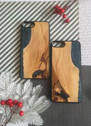 Resin & wood case for apple iphone 7+\8+1 фото