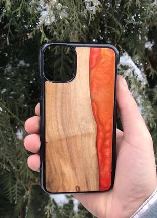 Resin & wood case for apple iphone9 фото