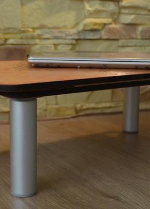 Стіл-підставка під ноутбук table 4 pro, металеві ніжки5 фото