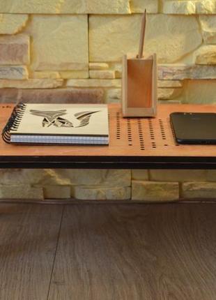 Стіл-підставка під ноутбук table 4 pro, металеві ніжки6 фото