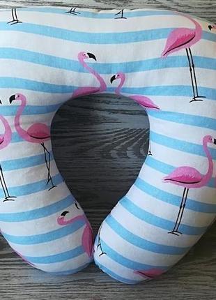 Автомобильная подушка розовый фламинго , 41 см * 34 см1 фото