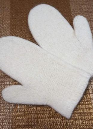 Варежки вязано-валяные, 100% шерсть