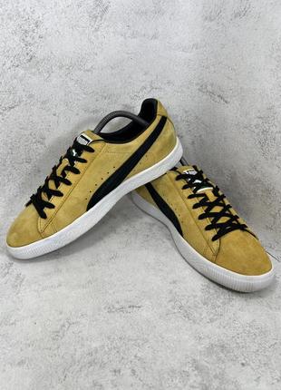 Кроссовки замшевые puma clyde bright gold3 фото