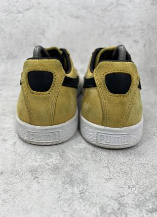 Кроссовки замшевые puma clyde bright gold5 фото