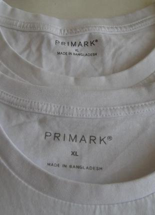 Білизняні футболки 2 шт. хл primark2 фото