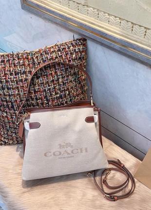 Сумка coach hanna shoulder bag2 фото