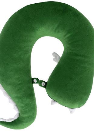 Подушка підголовник wp merchandise дракон робі, зелена2 фото