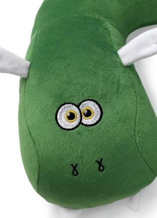Подушка підголовник wp merchandise дракон робі, зелена4 фото