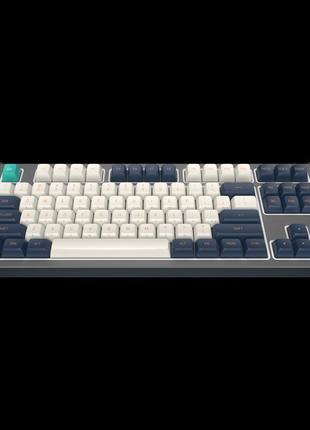 Ігрова клавіатура kd87в mech. gateron cap teal eng/ua (kb-gct-...