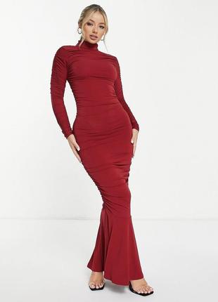 Платье макси чулок рыбка ведьма суперстрейч новое