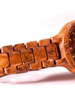 Noah miracle наручные деревянные часы кап ореха. наручний дерев'яний годинник. чоловічій годинник5 фото