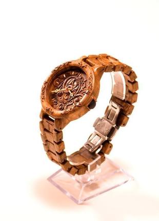 Noah miracle наручные деревянные часы кап ореха. наручний дерев'яний годинник. чоловічій годинник3 фото