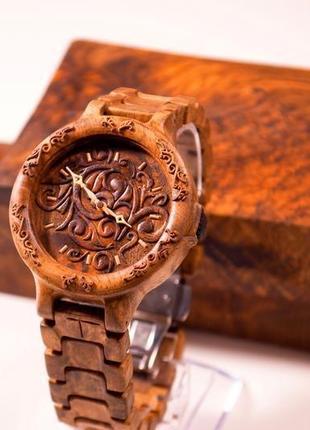 Noah miracle наручные деревянные часы кап ореха. наручний дерев'яний годинник. чоловічій годинник4 фото