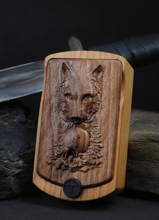 Wolfs |  морений дуб 1400 років і кап горіха | наручний дерев'яний годинник | наручные часы7 фото