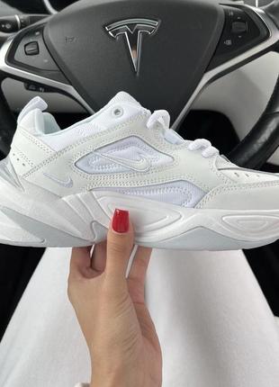 Nike m2k tekno triple white