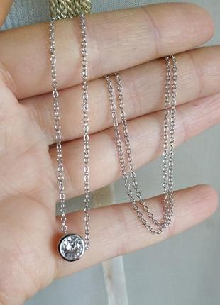 Камушек на цепочке цепочка украшение на шею