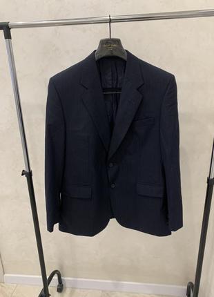 Мужской пиджак классический daks темно синий