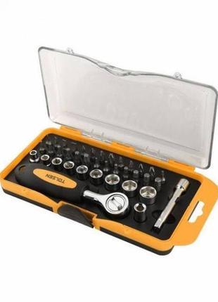 Набір торцевих головок 1/4" профі 38 предметів tolsen 20035