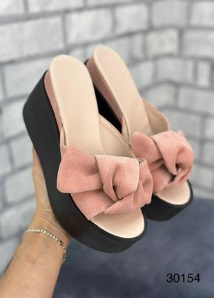 Натуральная кожа замша все размеры шлепанцы