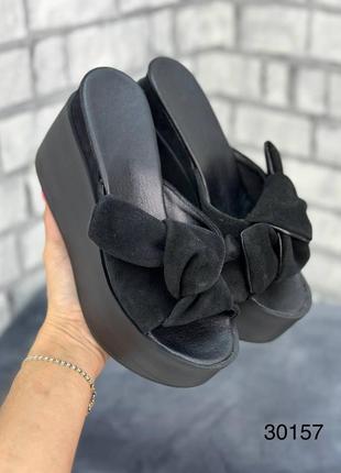 Натуральная кожа замша все размеры шлепанцы