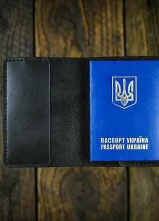 Кожаная обложка на паспорт, чехол для паспорта, обложка с гравировкой, обложка ручной работы2 фото