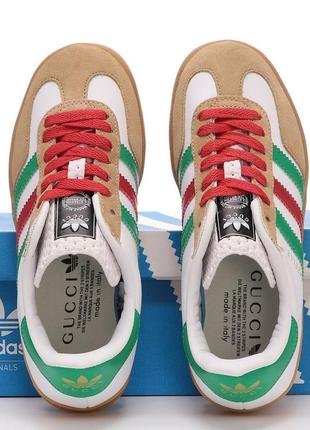 Женские кроссовки adidas gazelle x gucci2 фото