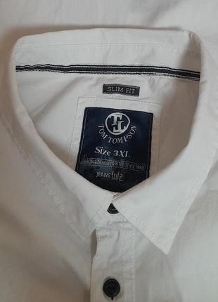 Шикарна сорочка з короткими рукавами tom tompson slim fit, 💯 оригінал, блискавичне надсилання4 фото