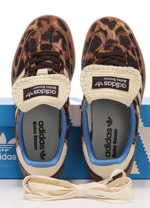 Adidas samba wales bonner leopard кеди жіночі4 фото
