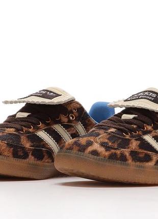 Adidas samba wales bonner leopard кеды женские7 фото