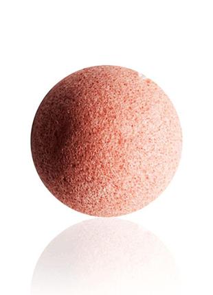 Конжаковый спонж для обличчя «konjac» з рожевою глиною2 фото