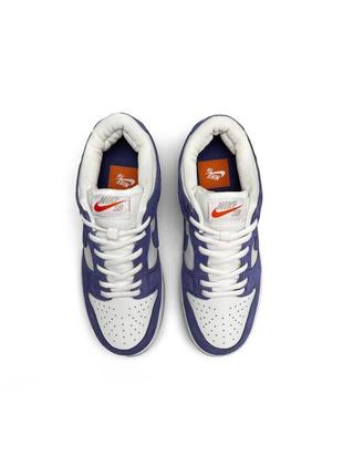 Nike sb dunk low pro iso orange label court purple3 фото