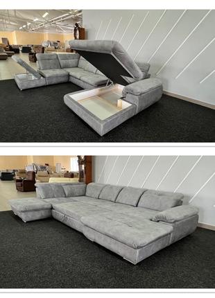 Новий великий розкладний диван тканина мегаполь9 фото
