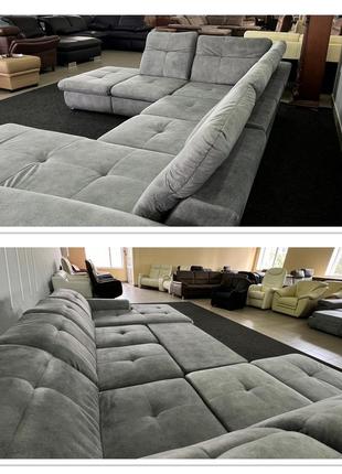 Новий великий розкладний диван тканина мегаполь7 фото