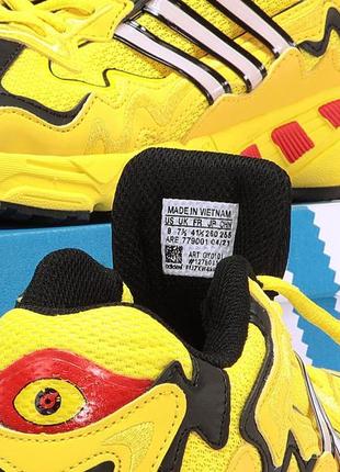 Кроссовки adidas x bad bunny response yellow black7 фото