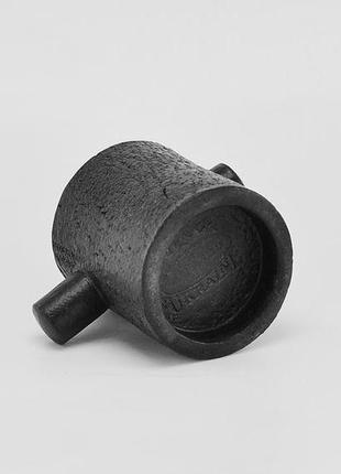 Чорна керамічна кружка, висота 80 мм, арт.№658 фото