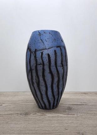 Ваза для цветов ручной работы. керамическая ваза в деревенском стиле. керамическая ваза раку.9 фото