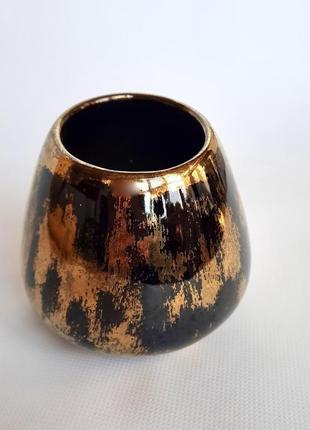 Маленькая керамическая ваза для цветов ваза для цветов ручной работы стильный экологически чистый3 фото